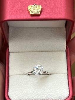 14k Zlatý prsten s 2,07ct diamantem