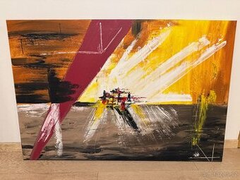 Ručně malovaný obraz - abstrakce