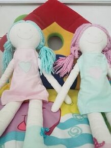 DVĚ LÁTKOVÉ OHEBNÉ PANENKY PRO DĚTI OD 3 LET