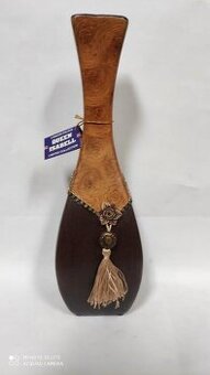 Váza - imitace dřeva 33cm