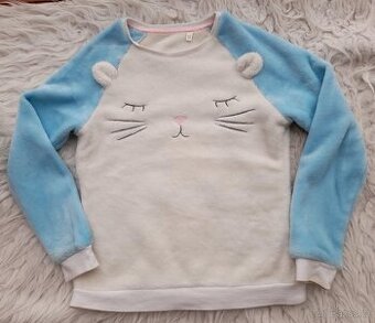 FLEECOVA MIKINA S KOCKOU 11-12 let