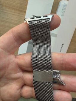 Milánský tah originál Apple 45mm Silver