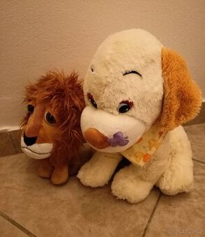 Plyšových pejsek a lev