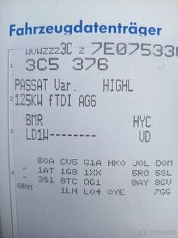 WV ,Skoda, kompletní motor 20TDI 125kw,