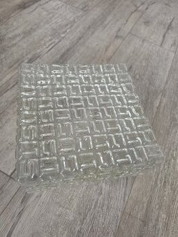 Skleněná kostka na stropní světlo 25x24x10cm