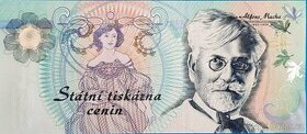 Krásná pamětní bankovka STC "Alfons Mucha" 2006, SECESE