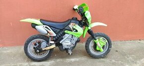 Dětská elektrická motorka Enduro zelená