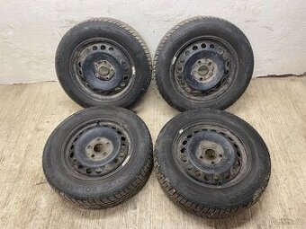 4x PLECHOVÝ DISK 6Jx15H2 ET47 5x112 S PNEU BARUM 195/65R15