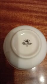 Porcelánová retro sada šálků a podšálků