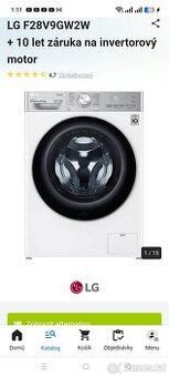 LG 8.5kg záruka