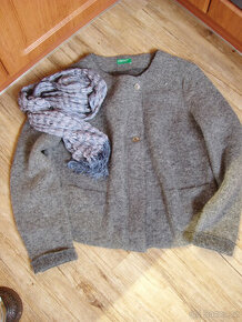 Nový vlněný kabátek Colors Of Benetton - 100% vlna
