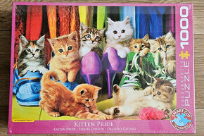 NOVÉ Puzzle 1000 ks - koťátka (48x68 cm)