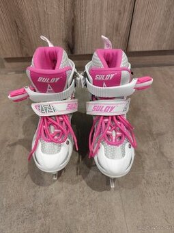 Dětské nastavitelné brusle SULOV, vel. 30-33 stav jako nové