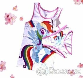 Krásný komplet tílka+ kalhotky Pony vel - 122/128