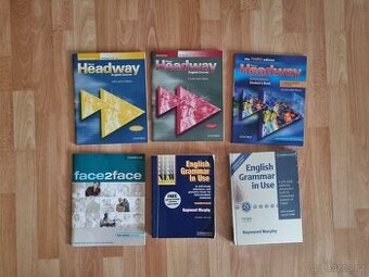 Jazykové učebnice - Angličtina, Face2Face, Headway, Murphy⭐