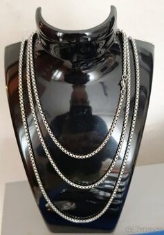 PÁNSKÝ ŘETÍZEK 2X  KUS z Nerezové Oceli 316L CHIRURGICKÁ   P