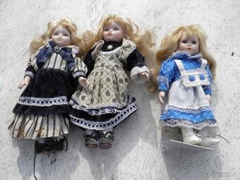 TŘI PANENKY S KERAMICKOU HLAVOU