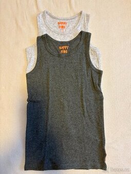 Prodám dva nátělníky, velikost 122-128, zn. Tchibo