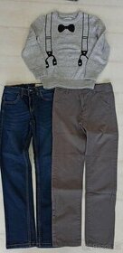 Do školy kalhoty/rifle/rifle vel. 128 a 134