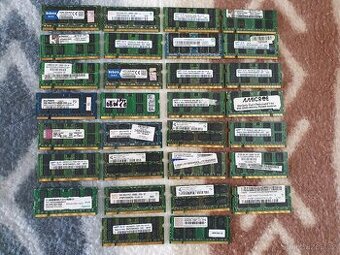 37 kusů ddr2 2gb do Notebooku. Kus : 125kč.
