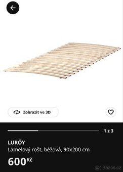 2x rost Luroy Ikea 90x200