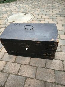 Dřevěný vojenský kufr - 1