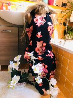 H&M# spolecenske# saty# business#kvetinove#bodycon