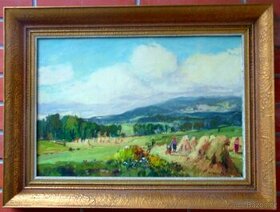 František V.Ulšmíd (1903-1985)-Žně pod hostýnskými hora