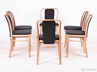 Kvalitní české židle TON v perfektním stavu, 6 kusů.