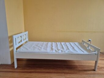 Dětská postel IKEA - 160 x 70 cm, včetně roštu a matrace