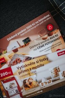 Poukazy CEWE v hodnotě 2000,-