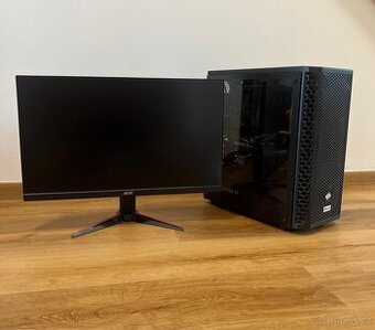 Herní Pc - PC + Monitor – GTX 1660 Super, Ryzen 3, 16GB RAM