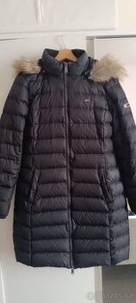 kabát ČERNÝ péřový "Tommy Jeans", v. L