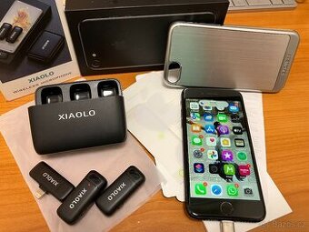 iPhone 7, 256GB + bezdratove mikrofony a obal