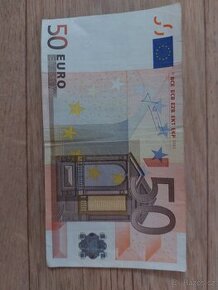 Eurobankovka 50 EUR, rok vydání 2002, první série S, Trichet