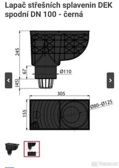 Lapač střešních splavenin - 1