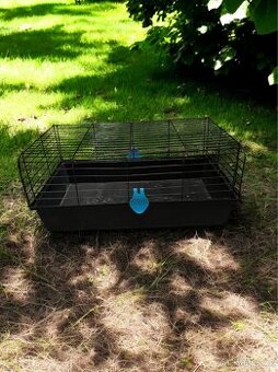 Černo-modrá klec pro hlodavce Small Animals-80x46x35cm