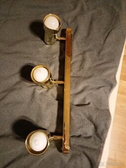 Stropní světlo (zlatá barva) s led žárovkami