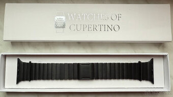 Luxusní titanový náramek – článkový tah pro Apple Watch