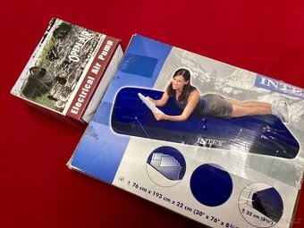 Nafukovací matrace Intex + elektrická pumpa.