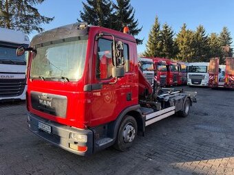 MAN TGL 12.180 Hák. Kon. dvoj teleskop + hydraulická ruka