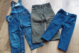 3x kalhoty 86/92