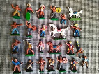 Retro figurky indiáni a kovbojové