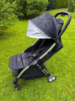 BabyStyle hyBrid Ezyfold - Chrome + stříška Jet Black