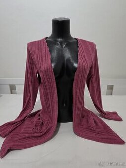 Dámský růžový svetr / kardigan - S/M - M