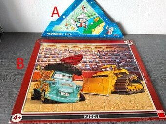 Puzzle Večerníček EFKO, Auta DINO –TOP STAV