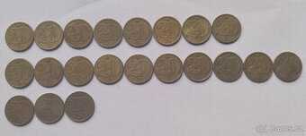 21x 20 haléřů Československo Celá sada