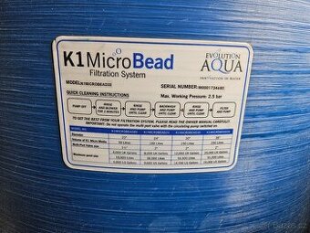 Jezírková filtrace MICRO BEAD 150 EAST rok v provozu