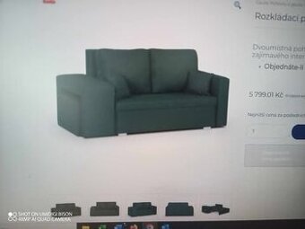 Skoro nepoužitá rozkládací sedačka