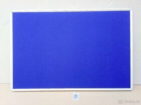 Textilní tabule/nástěnka 60x90 v hliník rámu MODRÁ - 1